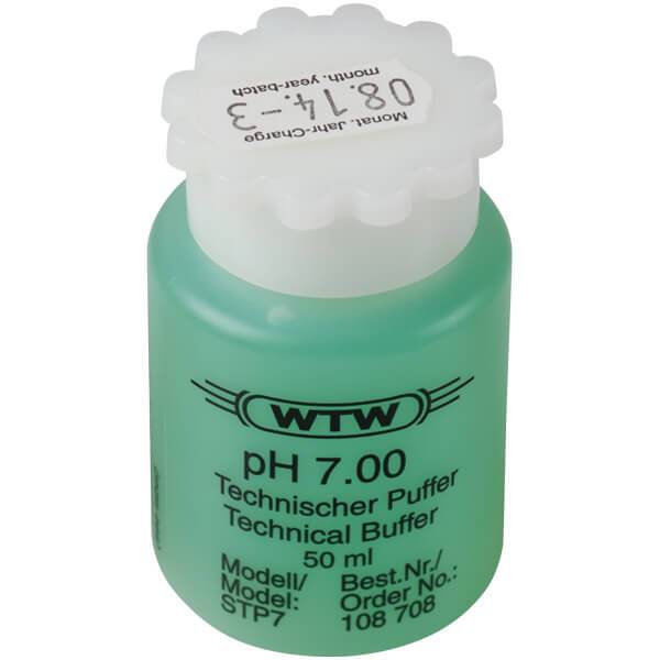 [51108708] Buffer, teknisk, WTW, grøn, pH 7,00 ±0,03, 50 mL