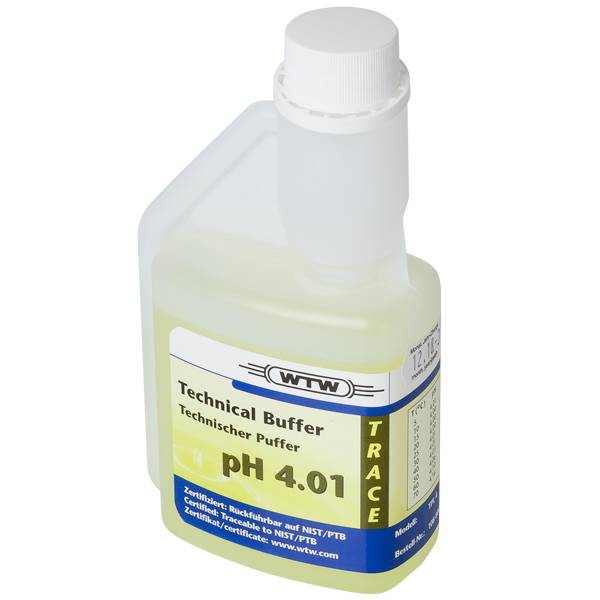 [51108800] Buffer, teknisk, WTW, gul, pH 4,01 ±0,03, 250 mL