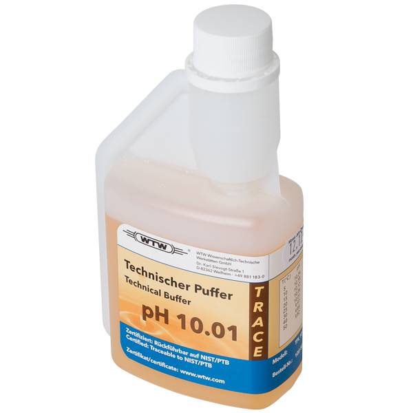 Buffer, teknisk, WTW, orange, pH 10,01 ±0,03, 250 mL