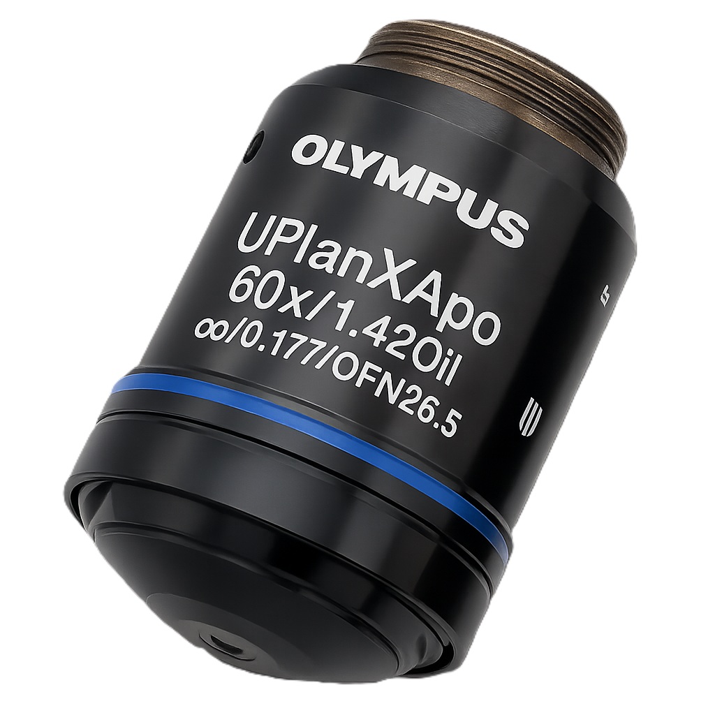 Objektiv, Olympus UPLXAPO60XO/1.42 Universal Plan Extended Apochromat, Olie, 60x, FN26.5