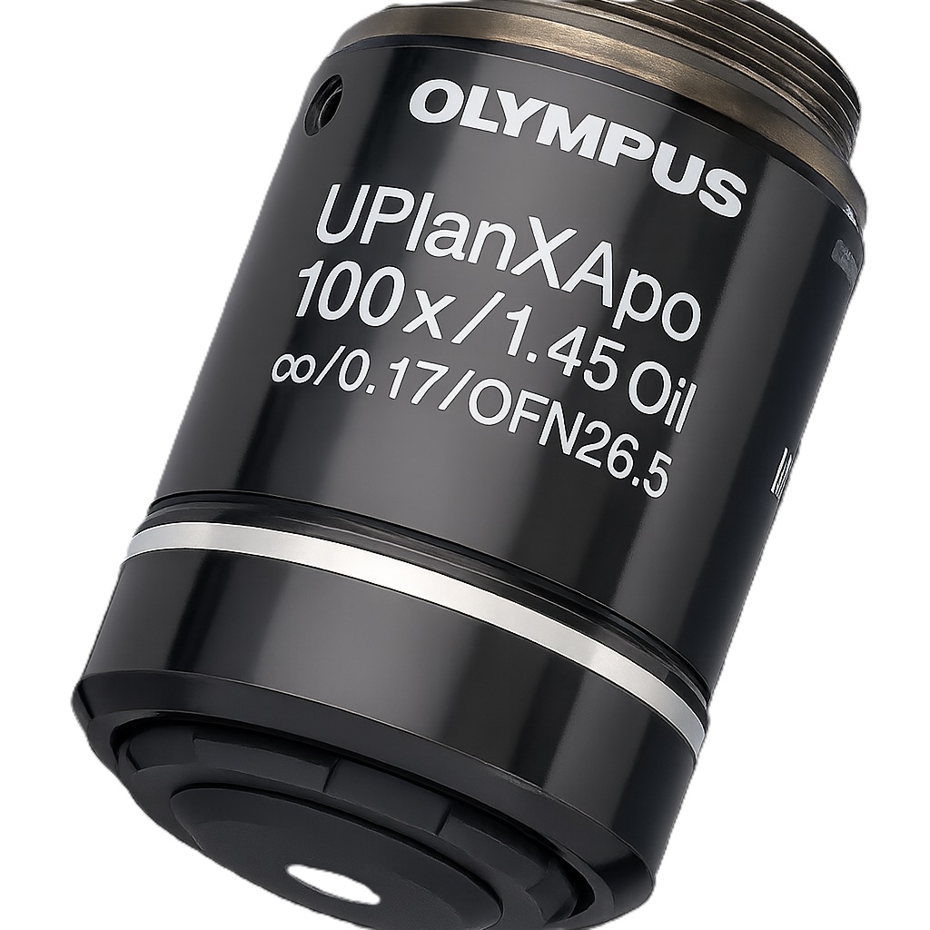 Objektiv, Olympus UPLXAPO100XO/1.45 Universal Plan Extended Apochromat, Olie, 100x, FN26.5