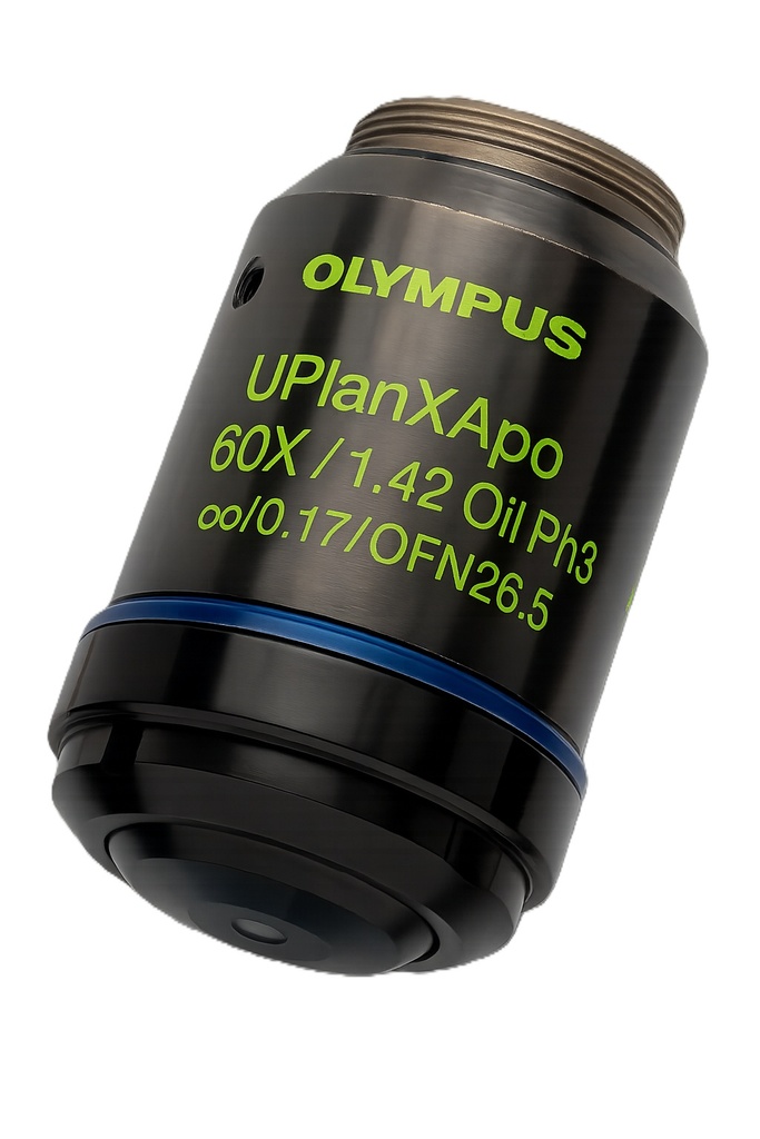 Objektiv, Olympus UPLXAPO60XOPH/1.42 Universal Plan Extended Apochromat Ph, Olie, 60x, FN26.5