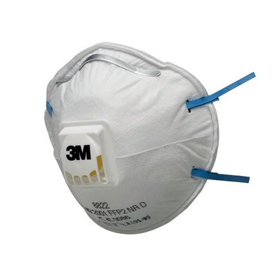 [6052910] Støvmaske, 3M 8822, FFP2 NR D, cool-flow ventil