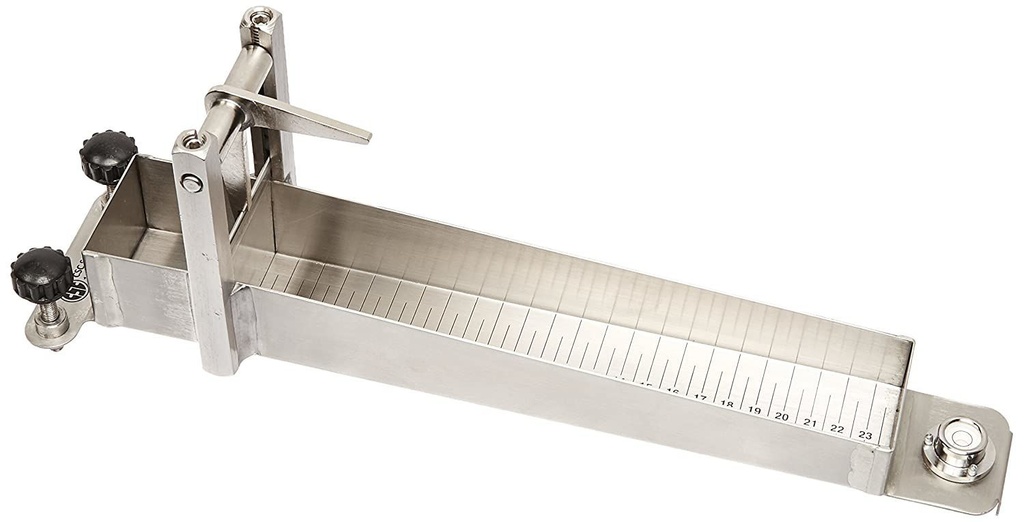 Bostwick Consistometer / viscosimeter, rustfri stål,  76x140x356 mm