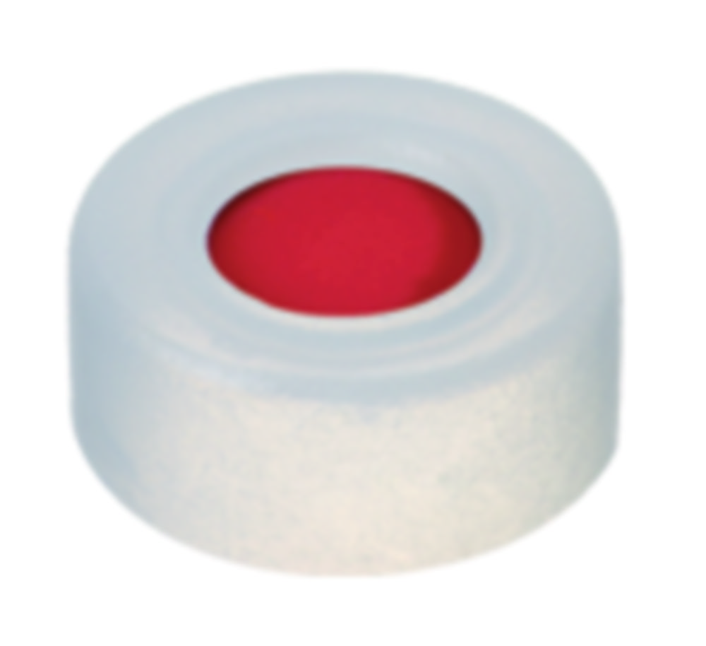 Snap-låg, LLG, N 11, klar PE m. hul, PTFE/silikone/PTFE 45 A