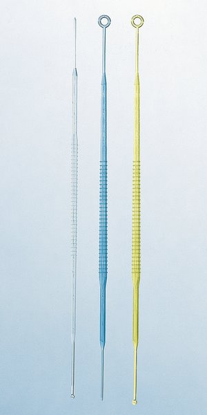 [1473003] Podenåle, PS, sterile, nål/øje, blå, 10 µl