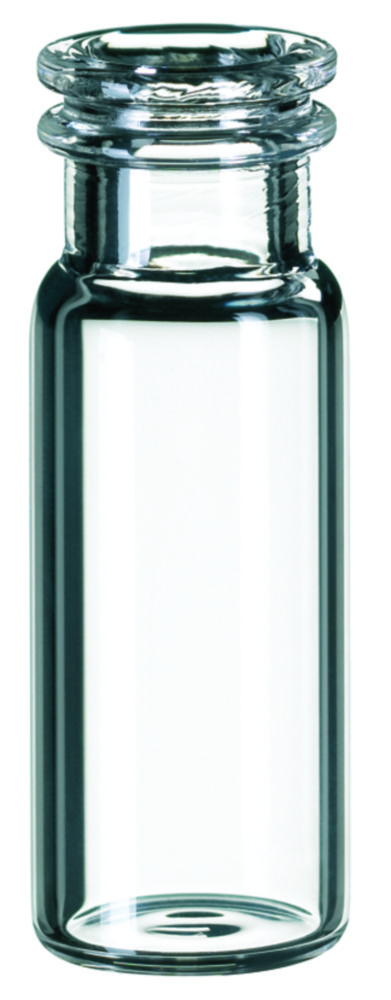 Vials m. krave, LLG, N 11 snap ring, vid åbning, 1,5 mL, klar