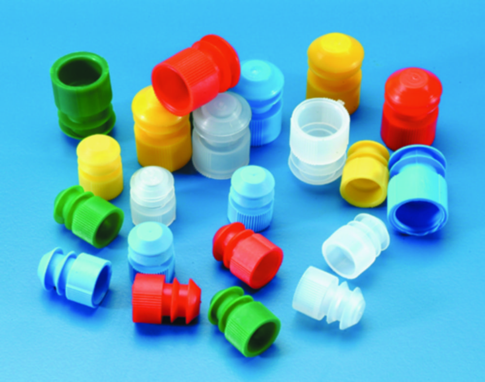 Propper til reagensglas, Ø11–13 mm, neutral, PE