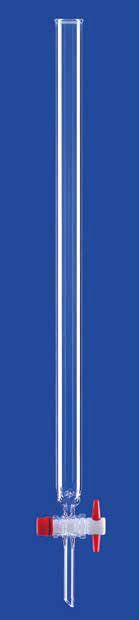 Chromatografikolonne uden fritte, Lenz-Laborglas, 400 mm, Ø20 mm, 125 mL