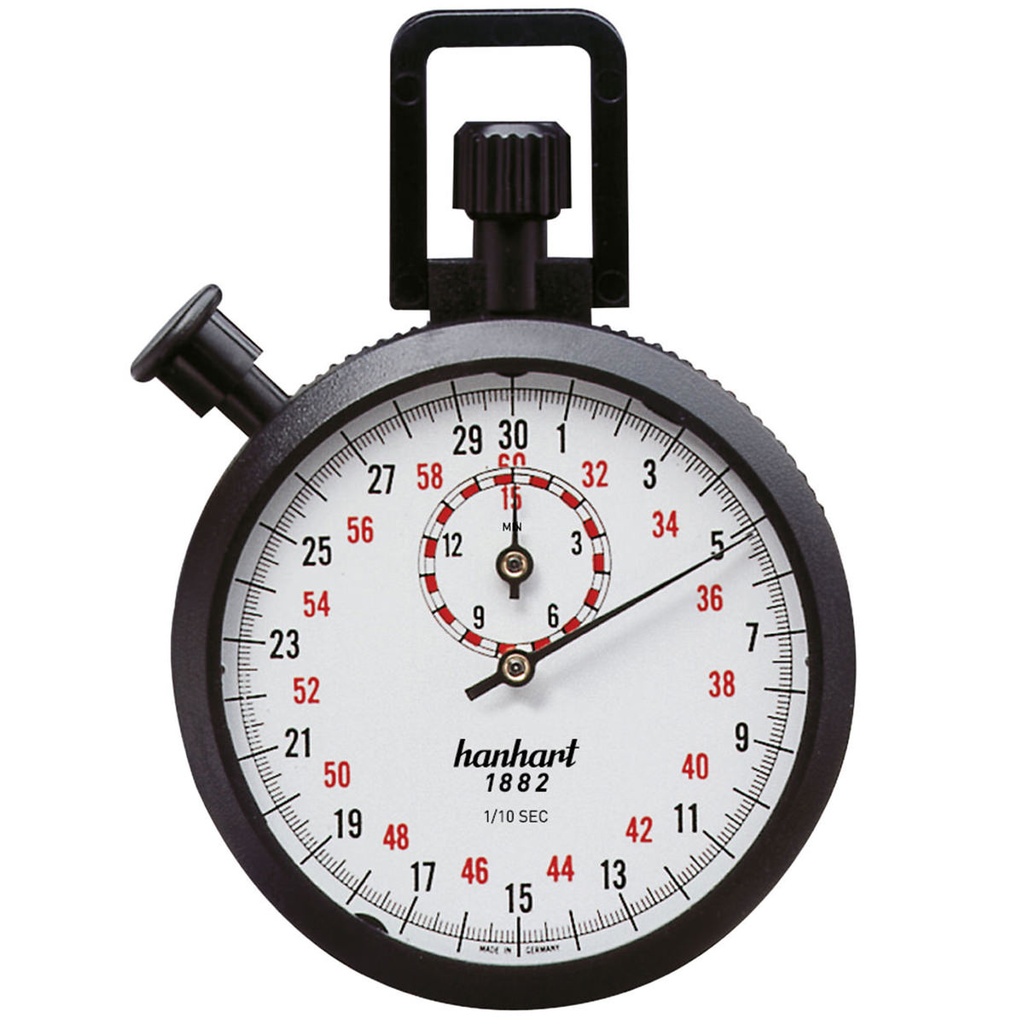 [6205734] Addition stopwatches, 1/10 sec. 15 min, black ABS