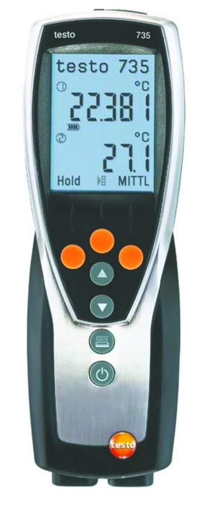 [6224011] Termometer, Testo 735-1, TE Type K/PT