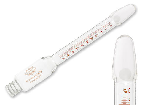 Cream Butyrometer Koehler Gerber Standard, 0-50%