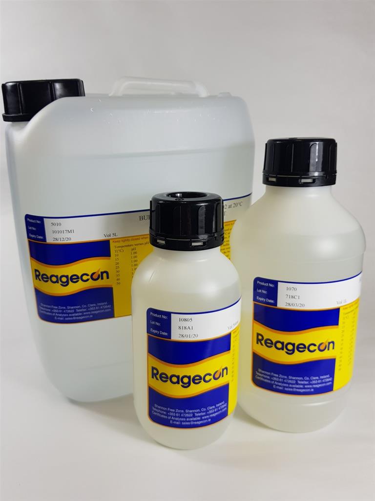 Buffer, Reagecon, pH 2,00 ± 0,02, 20 °C, 500 mL