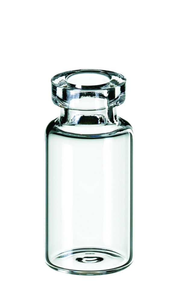 Vials m. krave, LLG, N 13 crimp, 2 mL, klar
