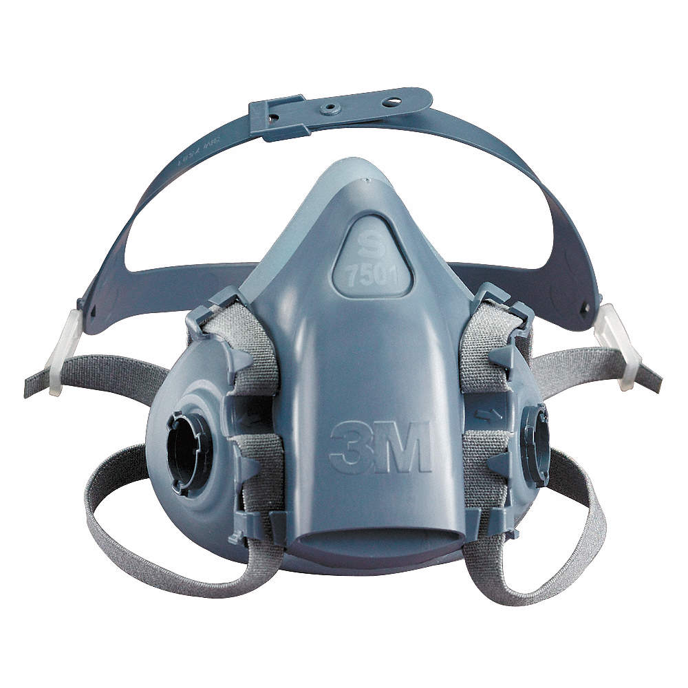 Halvmaske, 3M 7503, silikone, bajonet, str. L