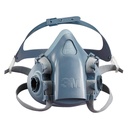 Halvmaske, 3M 7503, silikone, bajonet, str. L