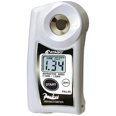 [6231591] Digitalt lomme refraktometer, Atago, PAL-BX/RI, 0,0 - 93,0%/1,3306-1,5284 nD