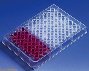 Mikroplade 96 brønde, 330µl , PP, U-bund