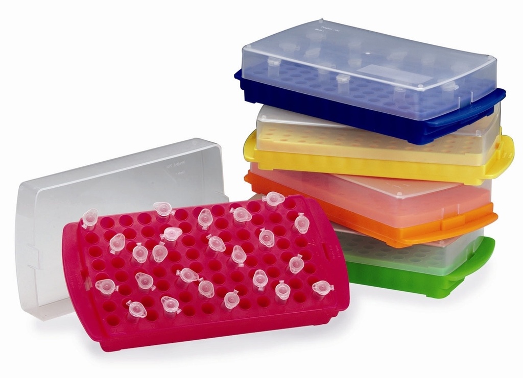 Multirack, PP, 96 x 0,5 ml/96 x 1,5/2,0 ml, pink