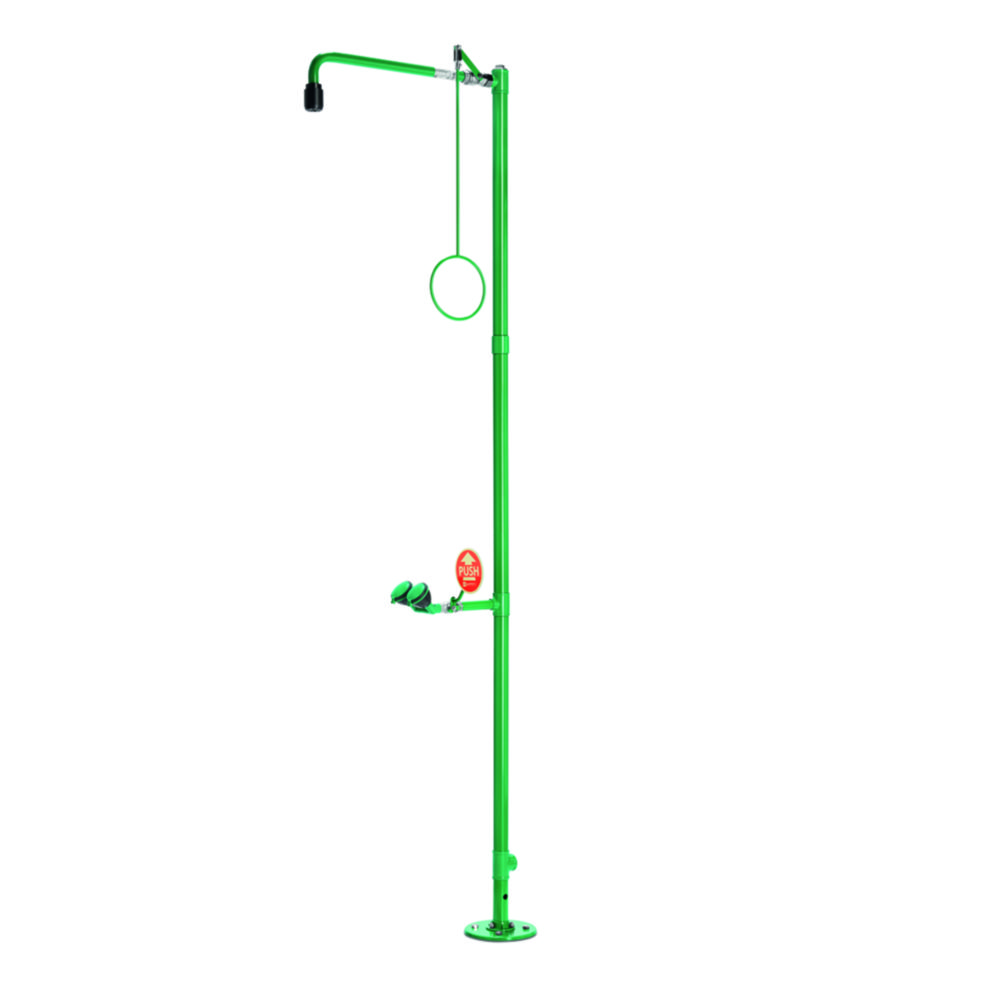 [6239809] Fritstående nødbruser, B-safety classicline, bundmontering