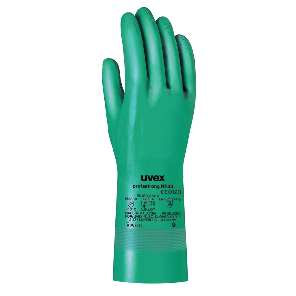 [6241238] Kemikaliehandsker, uvex profastrong NF33, str. 8