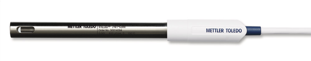 Ledningsevnecelle, Mettler-Toledo Inlab 741, 2 stål, NTC, k=0,105 cm-1, Mini-DIN 1,2 m