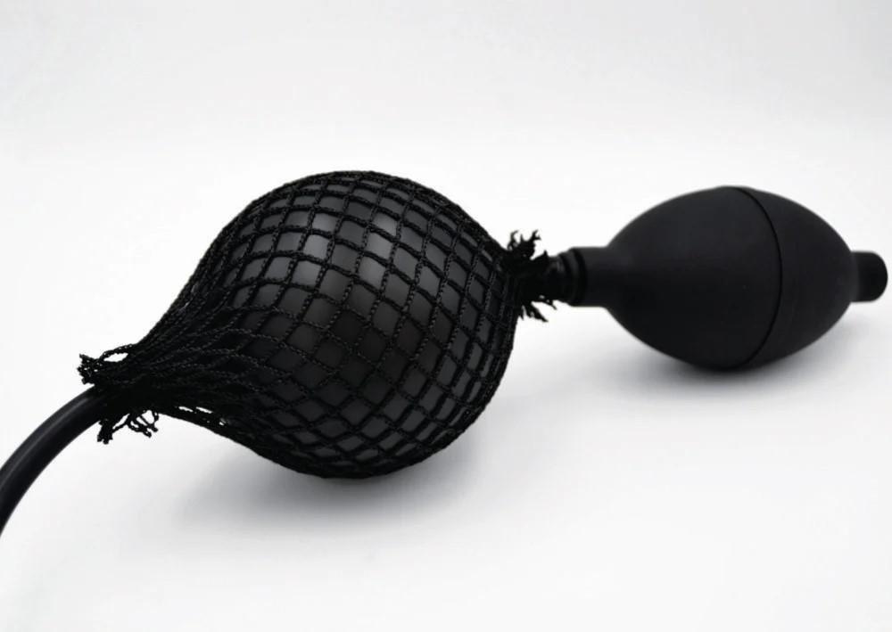 Gummiblæser med dobbelt kammer, 25 cm slange