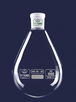 Fordampningskolbe, pæreformet, 500 ml