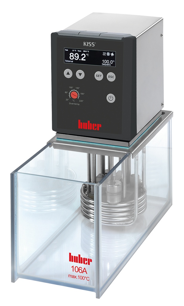 [6244123] Vandbad, Huber KISS 106A transparent, 100°C, 6 liter