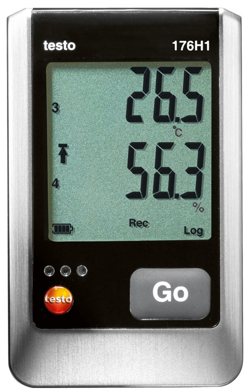 Datalogger, Testo 176-H1, RH 0-100%, -40-70°C