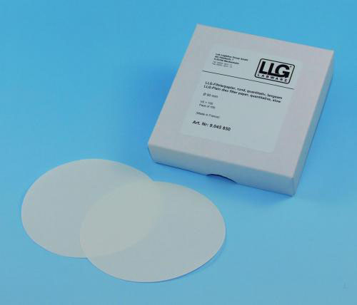 Rundfilter, LLG, kvantitativt, medium, Ø150 mm, 5-8 µm, 100 stk