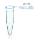 Mikrocentrifugerør, BRAND, Safe-lock låg, klar, 1,5 ml, konisk bund