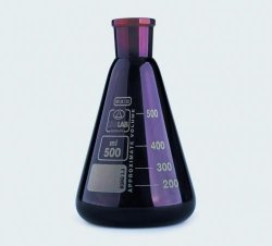 Erlenmeyerkolbe, amber NS 29/32, 100 ml