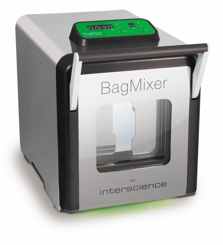Homogenisator Interscience BagMixer 400 SW m/glaslåge og lækagesensor, Lydisoleret, var hastighed