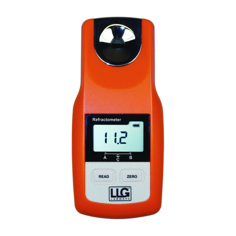 Digitalt lomme refraktometer, LLG, uniREFRACTO 5 Pro, 0-95% Brix / 1.33-1.54 RI