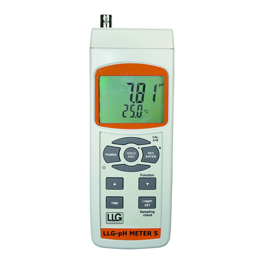 pH-måler, LLG pH meter 5, m. taske, elektrode, ATC-føler og tilbehør