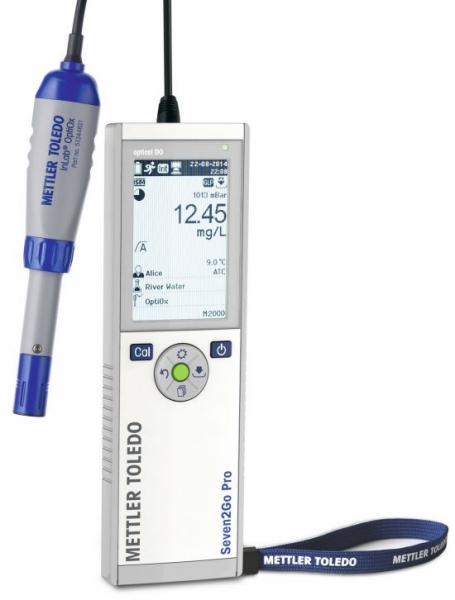 Iltmåler DO, Mettler-Toledo Seven2Go Pro S9-Std-Kit, m. elektrode
