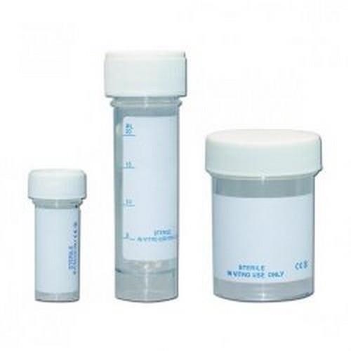 LLG dåse, PS, med PE skruelåg, sterile, 60 ml