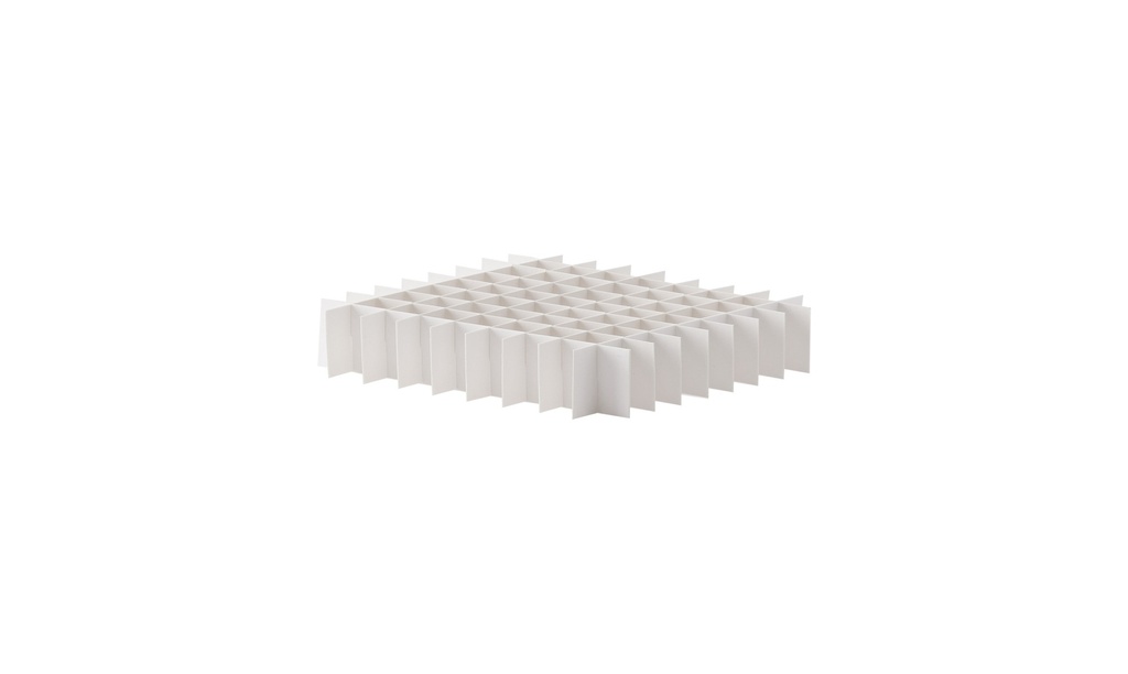 Ruminddeler, TENAK, 133 x 133 mm, 22 mm høj, 9 x 9 rum