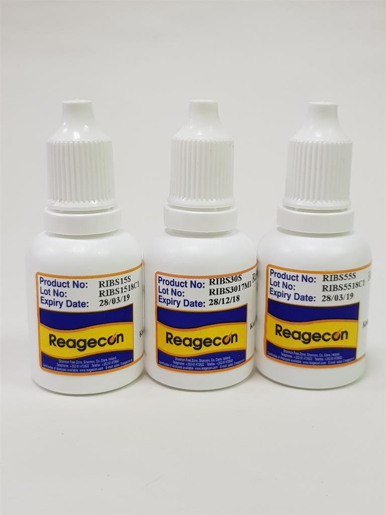 Brydningsindeks-standard, Reagecon, 1,34325 nD, 20 °C, 15 mL