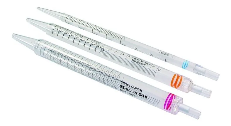 Serologisk pipette, kort, PS, 5 mL : 0,1 mL, sterile, 200 stk.