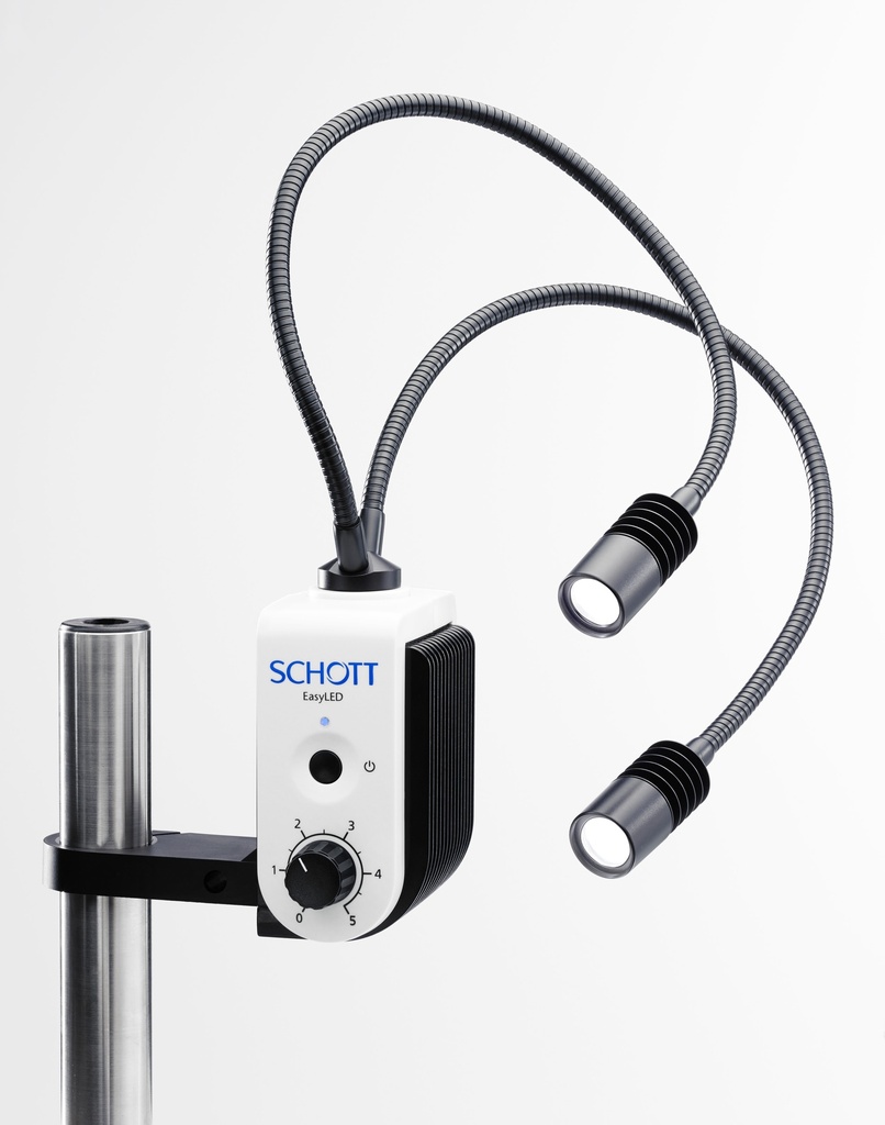Lysleder med 2 svanehalse, Schott, EasyLED