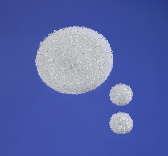 Filterplade i sintret glas, ROBU VitraPOR, Ø60 mm, por. 4, 10-16 µm