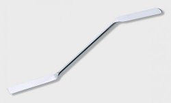 Spatel - dobbelt, buet, SS, 150 mm