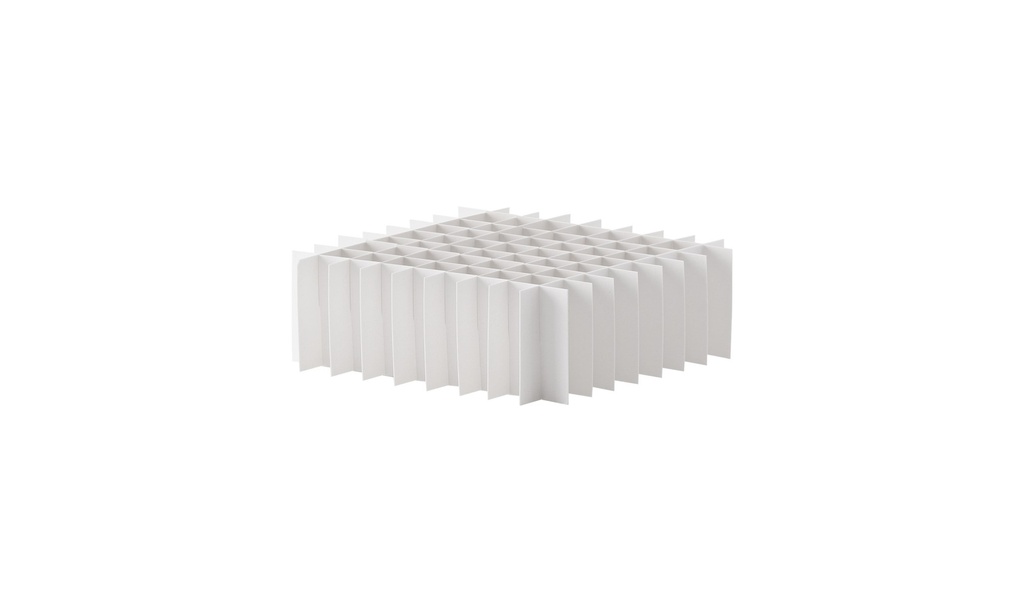 Ruminddeler, TENAK, 133 x 133 mm, 40 mm høj, 9 x 9 rum