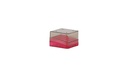 Kryoboks, TENAK, 76 x 76 x 53 mm, PC, 5 x 5 rum, rød