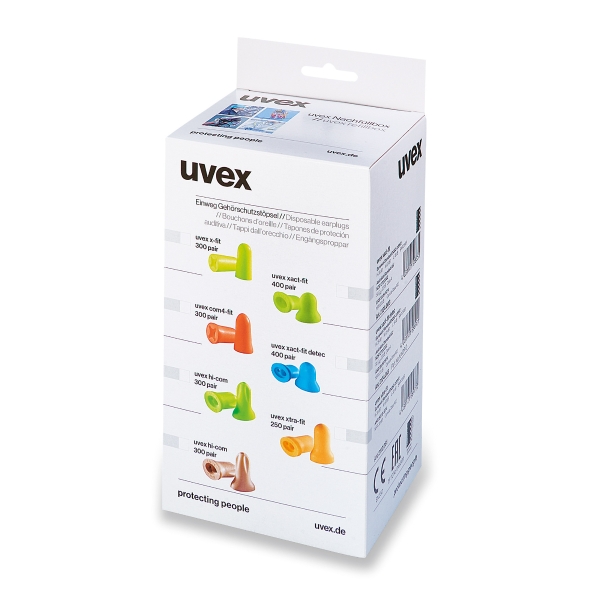 [6268846] X-fit uvex one2click-refill, lime, 37 dB, str. M