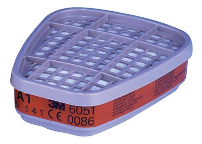 [6269590] Gas og dampfilter, 3M 6051, A1, patron, bajonet, organisk damp