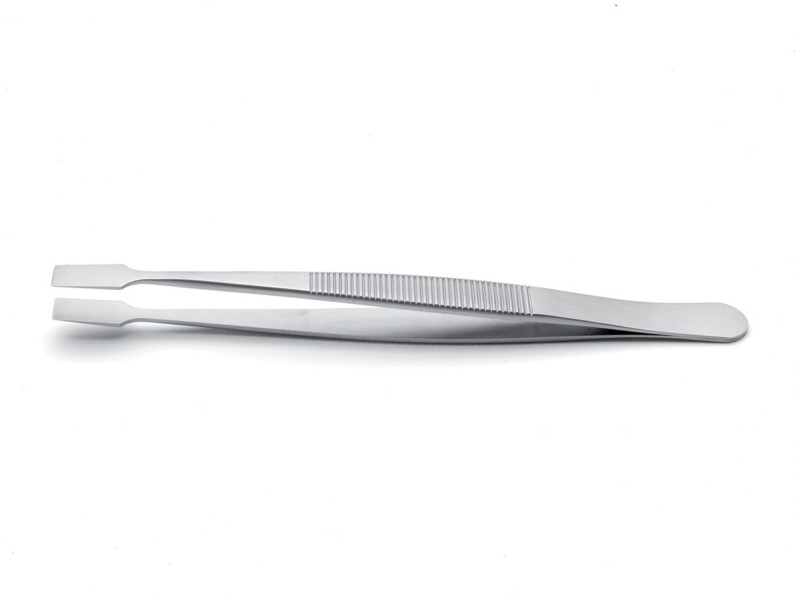 Membranpincet, lige, flad lige spids, 120mm