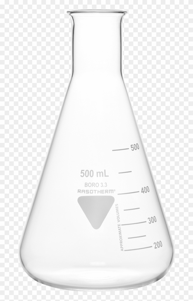 Erlenmeyerkolbe, smal hals, 3000 ml